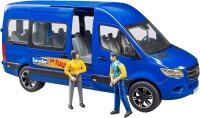 bruder 02670 - MB Sprinter Transfer mit Fahrer & Fahrgast - 1:16 Fahrzeug Bus Transporter Spielzeugfigur bworld