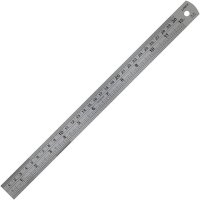 Linex SL30 Stahl-Lineal, 300 x 19mm, cm und Zoll-Skala, Umrechnungstabelle