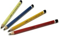 Linex Dreikantige Jumbo-Bleistifte im Display HB mit bruchfester Mine, 80 Stück, farblich sortiert (rot, gelb, blau und limettengrün)