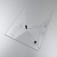 Linex 1120/10B verstellbarer Winkel, 320x250x2,5mm, kombiniert Dreieck und Winkelmesser