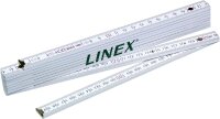 Linex Gliedermaßstab-Zollstock, 2 Meter, metrische Skala, aus Holz, klappbar, 200cm