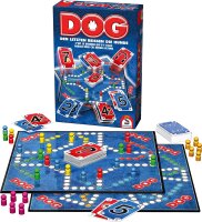 Schmidt Spiele 49201 Dog, Den letzten beissen die Hunde, Familienspiel, für 2 bis 6 Spieler