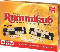 Jumbo Spiele Original Rummikub Wort - Das kultige Gesellschaftsspiel mit Buchstaben - Für Erwachsene und Kinder ab 7 Jahren