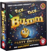 Piatnik 6483 Tick Tack Bumm Party-Edition des Spieleklassikers | ab 12 Jahren geeignet | Das Explosive Wortspiel | Denken, Schlagfertigkeit und Vorstellungsvermögen sind gefordert, Mehrfarbig