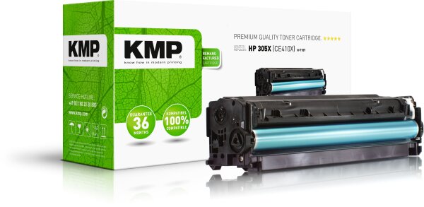 KMP H-T157 schwarz Tonerkartusche ersetzt HP LaserJet Pro HP 305X (CE410X)
