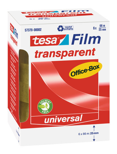 tesa transparent Office-Box 66m x 25mm 6 Rollen