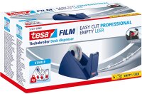 tesa FILM Easy Cut Tischabroller royalblau für max 33m x 19mm leer
