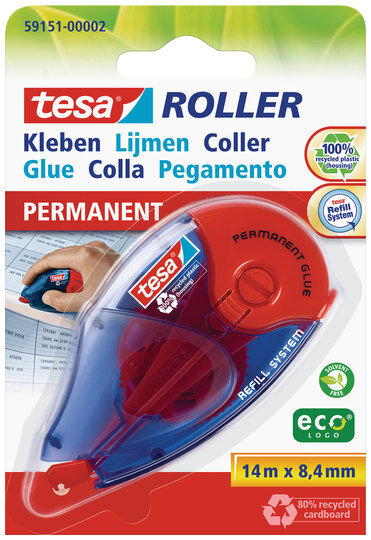 tesa Roller Kleben permanent ecoLogo Nachfüllroller ( Blister )