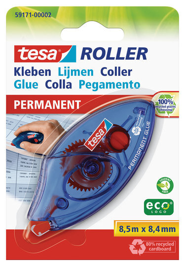 tesa Roller Kleben permanent ecoLogo Einwegroller ( Blister )