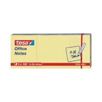 tesa Office Notes 3 x 100 Blatt, gelb 50mm x 40mm