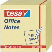 tesa Office Notes 400 Blatt, Würfel gelb 75mm x 75mm