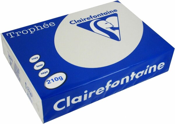 Clairefontaine Trophee Papier Stahlgrau 210g/m² DIN-A4 - 250 Blatt