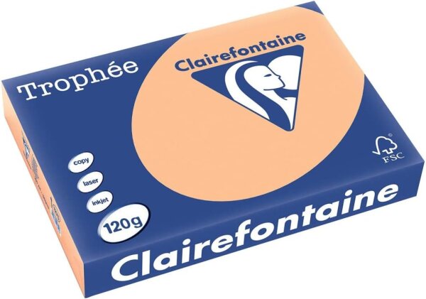Clairefontaine Trophée Aprikose 120g/m² DIN-A4 - 250 Blatt