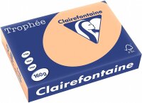 Clairefontaine Trophee Papier 1011C Aprikose 160g/m² DIN-A4 - 250 Blatt