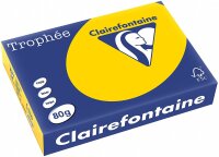 Clairefontaine Trophee Color 1780C Goldgelb 80g/m² DIN-A4 - 500 Blatt