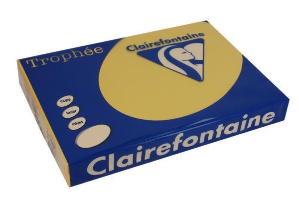 Clairefontaine Trophée colour 1206C Goldgelb 120g/m² DIN-A4 - 250 Blatt