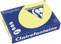 Clairefontaine Trophee Color 1778C Hellgelb 80g/m²...