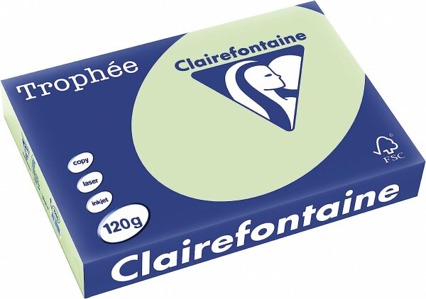 Clairefontaine Trophée Grün 1215C 120g/m² DIN-A4 - 250 Blatt
