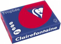 Clairefontaine Trophee Color 1782C Kirschrot 80g/m² DIN-A4 - 500 Blatt
