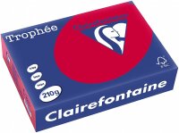 Clairefontaine Trophee 2211C Kirschrot 210g/m² DIN-A4 - 250 Blatt