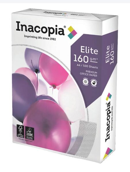 Inacopia Elite Colour Extreme 160g/m² DIN-A4 - 250 Blatt weiß