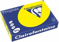 Clairefontaine Trophee Papier 1029C Kanariengelb 160g/m² DIN-A4 - 250 Blatt