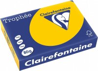 Clairefontaine Trophee Color Sonnenblumengelb 80g/m²...