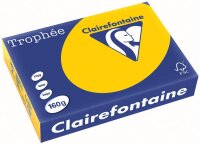 Clairefontaine Trophee Papier Sonnenblumengelb 1053C - 160g/m² DIN-A4 - 250 Blatt