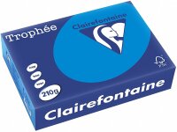 Clairefontaine Trophee Color Papier 2212C Karibikblau 210g/m² DIN-A4 - 250 Blatt