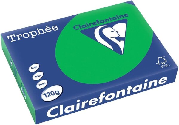 Clairefontaine Trophée Billiardgrün 120g/m² DIN-A4 - 250 Blatt