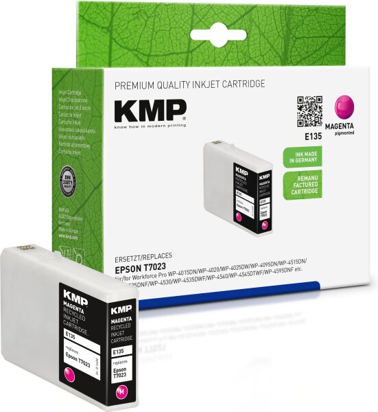 KMP E135 magenta Tintenpatrone ersetzt Epson Workforce T7023