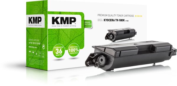 KMP K-T48 schwarz Tonerkartusche ersetzt Kyocera FS-C5150DN (TK-580K)