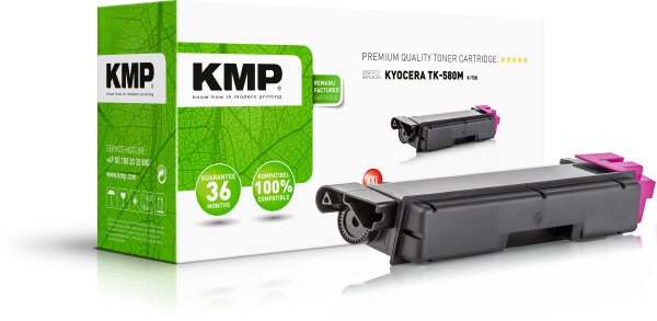 KMP K-T58 magenta Tonerkartusche ersetzt Kyocera FS-C5150DN (TK-580M) XL