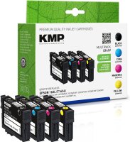KMP Multipack E141V schwarz, cyan, magenta, gelb...