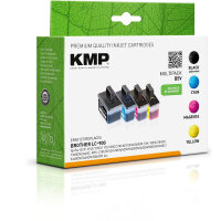 KMP Multipack B5V schwarz, cyan, magenta, gelb Tintenpatronen ersetzen brother LC900VALBP