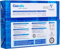 Clairefontaine 2619C Clairalfa blickdichtes Druckerpapier (1 Ries mit 250 Blatt, A3, 160g/m²) Weiß