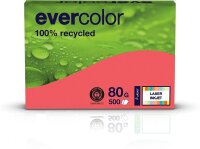 Clairefontaine evercolor 100% recycling 40029C himbeerrot 80g/m² DIN-A4 500 Blatt