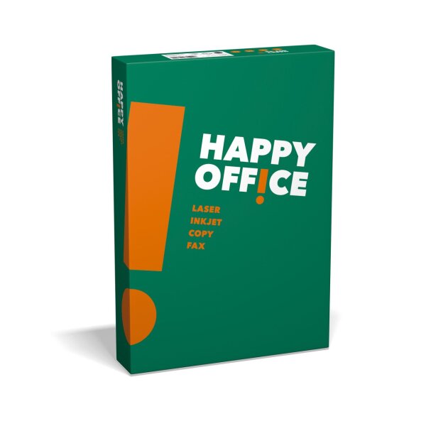 Happy Office Kopierpapier 500 Blatt 80g/m² DIN-A4 weiß