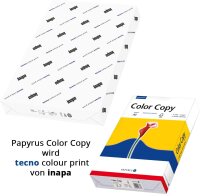inapa Druckerpapier, Laserpapier tecno Colour Print: 250 g/m², A3, 125 Blatt, glatt, weiß – für brillante Farben