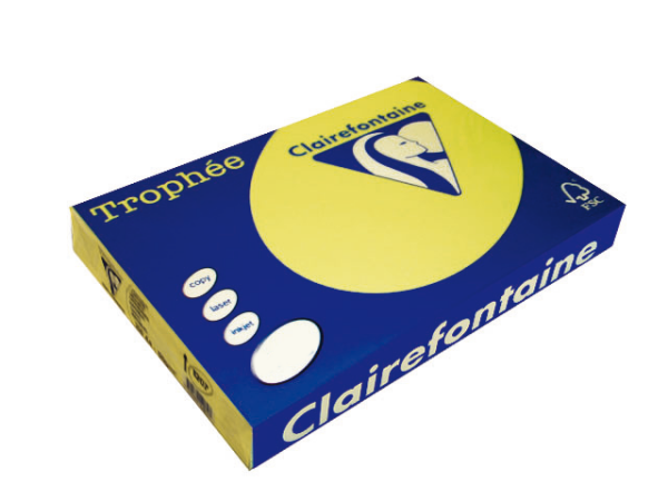 Clairefontaine Trophee 1890C Color Hellgelb 80g/m² DIN-A3 - 500 Blatt