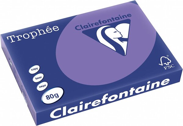 Clairefontaine Trophee Color 1897C Violett 80g/m² DIN-A3 - 500 Blatt