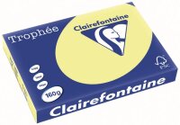 Clairefontaine Trophee 1115C Papier Hellgelb 160g/m²...
