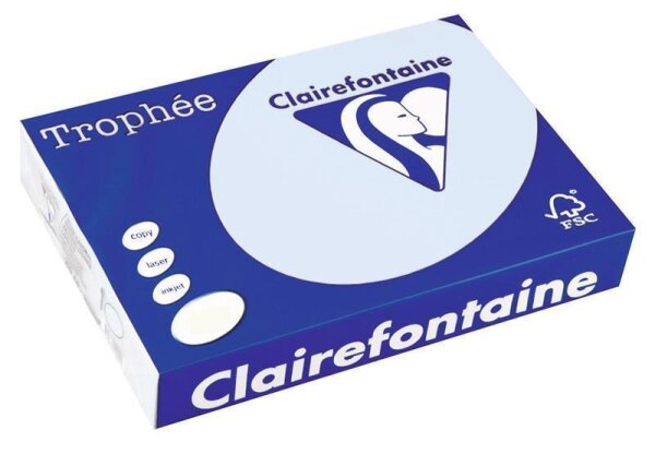 Clairefontaine Trophee Papier 2637C Hellblau 160g/m² DIN-A3 - 250 Blatt