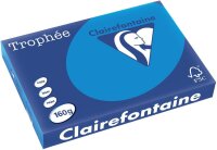 Clairefontaine Trophee Papier 1015C Karibikblau 160g/m² DIN-A3 - 250 Blatt