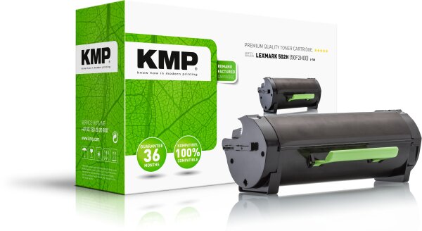 KMP L-T48 schwarz Tonerkartusche ersetzt Lexmark 502H (50F2H00)