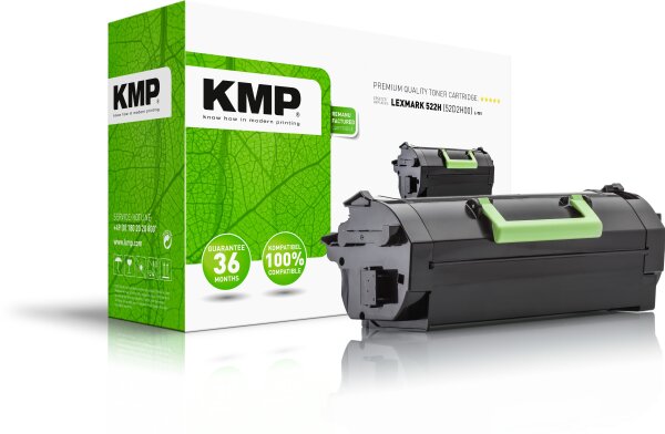 KMP L-T51 schwarz Tonerkartusche ersetzt Lexmark 522H (52D2H00)