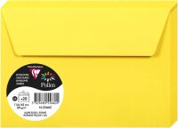 Clairefontaine 5566C - Packung mit 20 Umschläge Pollen, Format C6, 114 x 162mm, 120g, ideal für Korrespondenz und Einladungen, Sonnengelb, 1 Pack