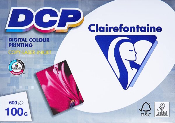 Clairefontaine 1821C - DCP digital color printing 100g/m² DIN-A4 500 Blatt