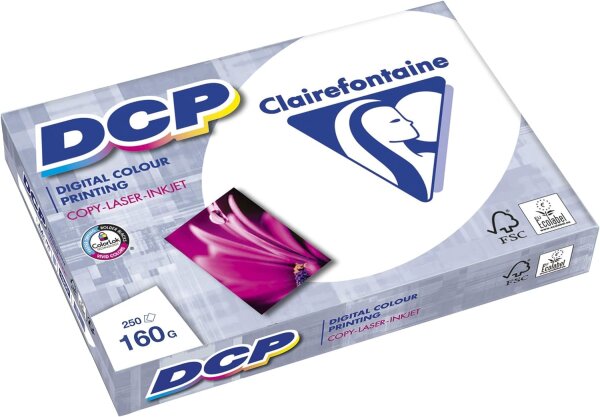 Clairefontaine DCP digital color printing 160g/m² DIN-A3 250 Blatt weiß