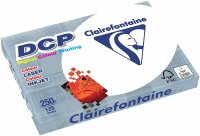 Clairefontaine 1857SC Druckerpapier DCP Premium Kopierpapier für farbintensiven Bilderdruck, DIN A4, 21 x 29,7cm, 250g, 1 Ries mit 125 Blatt, Weiß